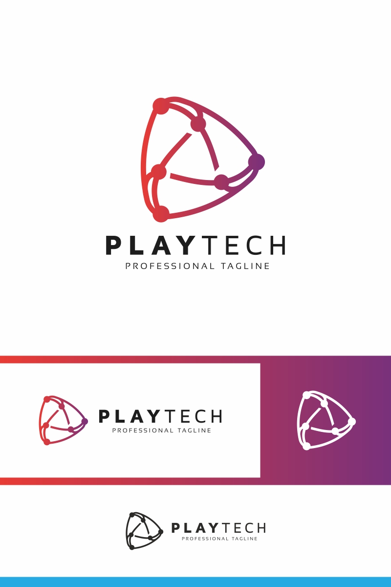 Play Tech Logo Template