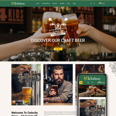Drink Beer OpenCart Templates 86236