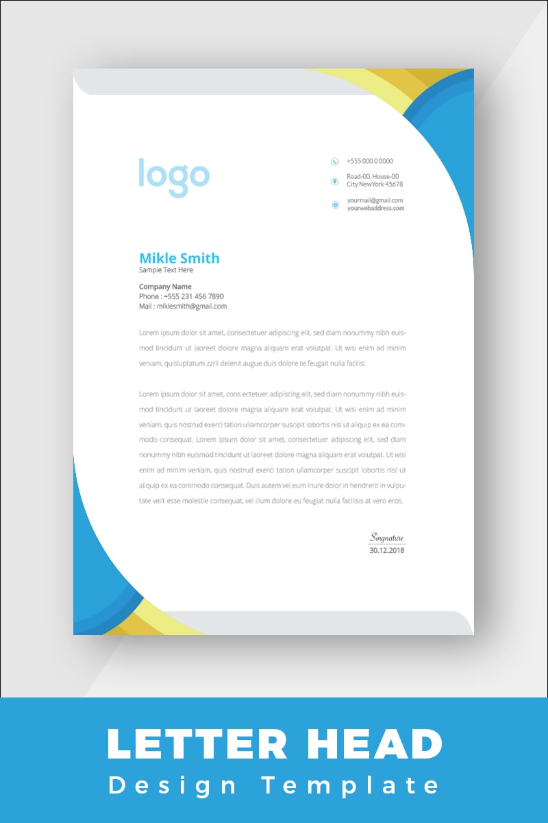 Design Pro Letterhead - Corporate Identity Template