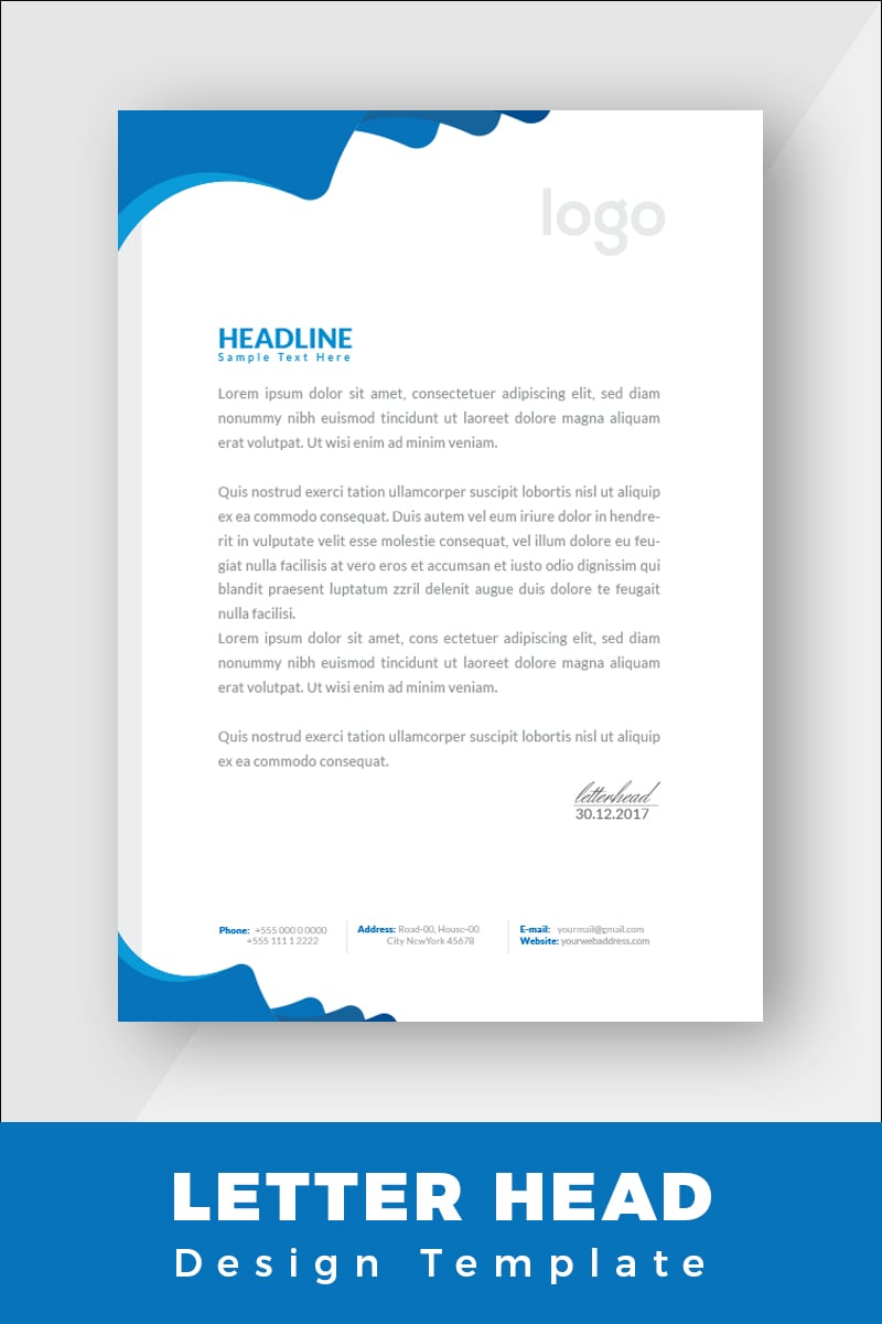 Minimal Letterhead - Corporate Identity Template