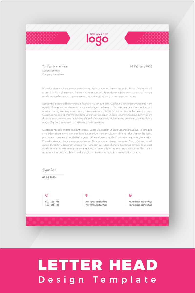 Design Pro Simple Letterhead - Corporate Identity Template