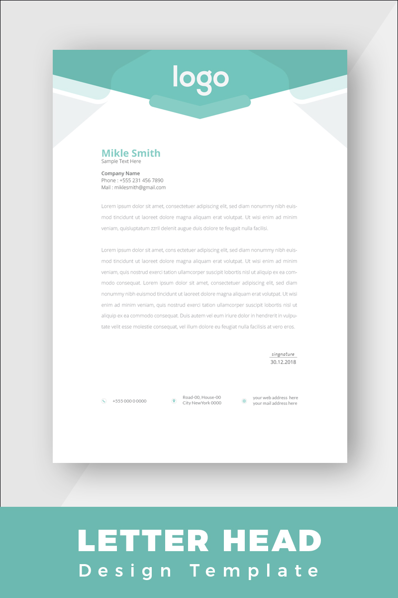 Design Pro Creative Letterhead - Corporate Identity Template