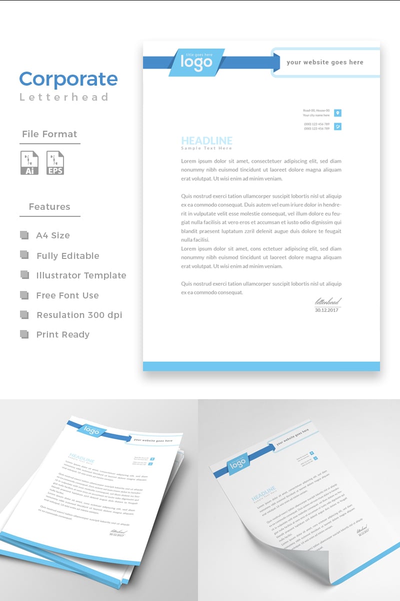 Design Pro Letterhead - Corporate Identity Template