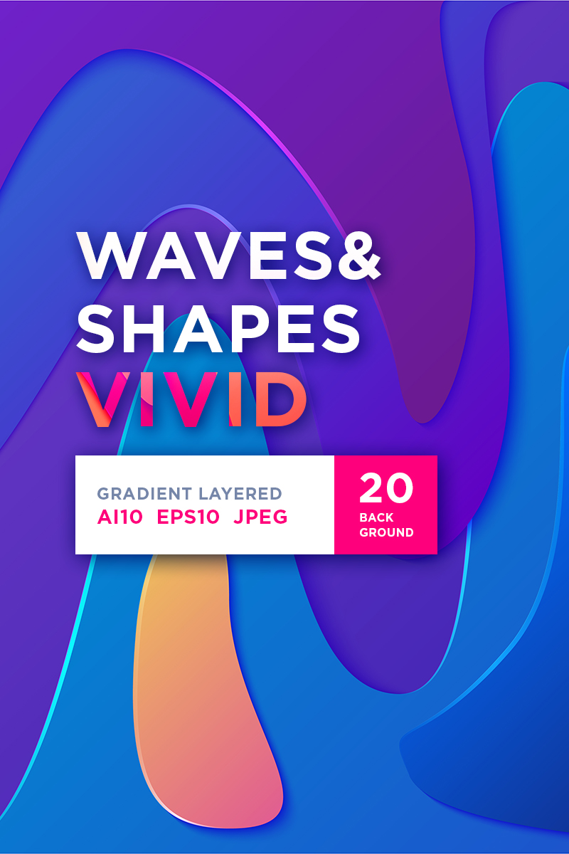 Waves&Shapes Vivid - Illustration