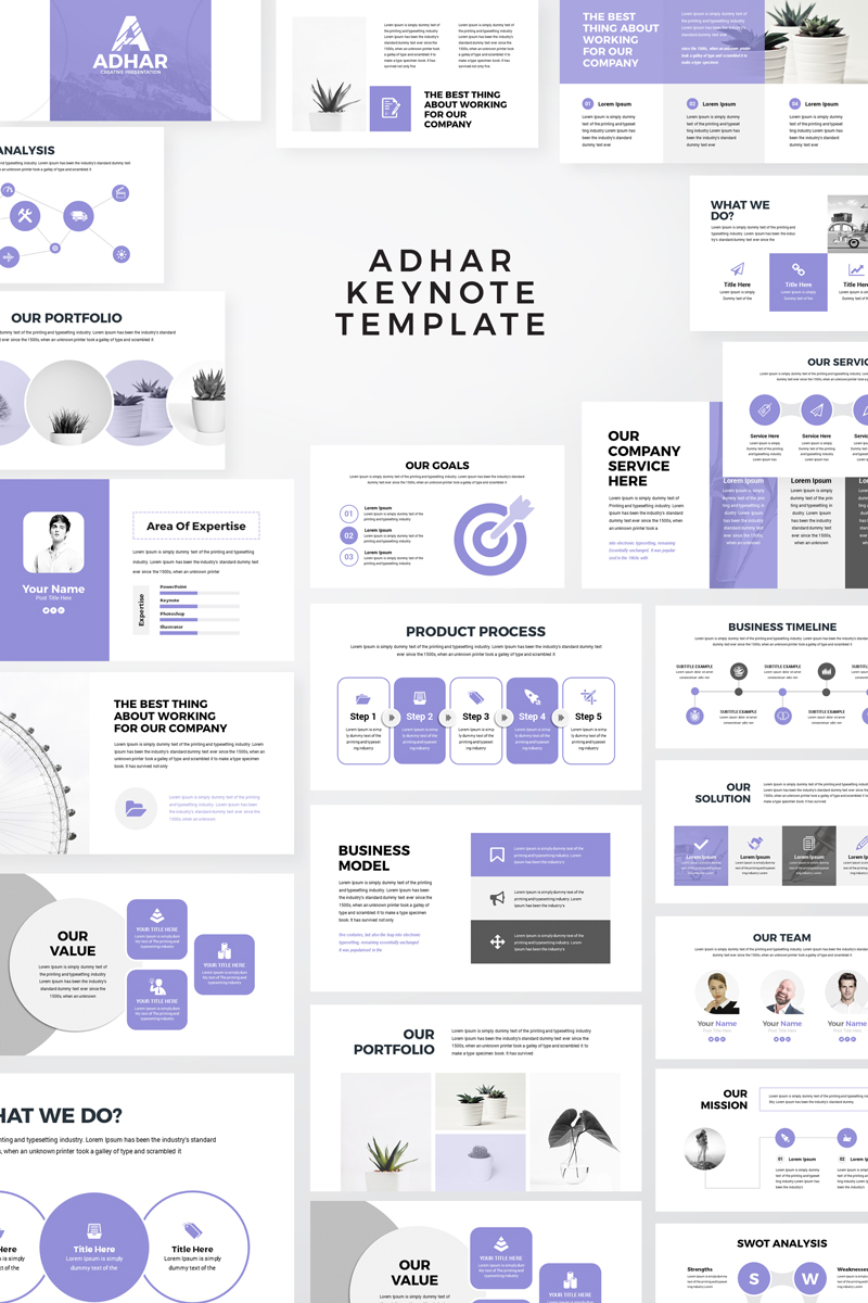 Adhar - Modern Minimal - Keynote template