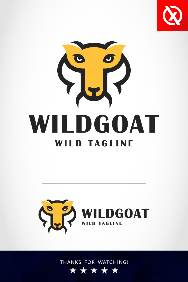 Wild Animal - Goat Logo Design