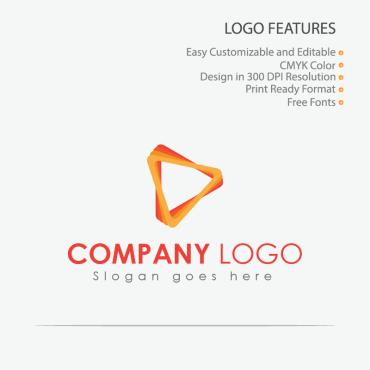 Triangle Video Logo Templates 86300