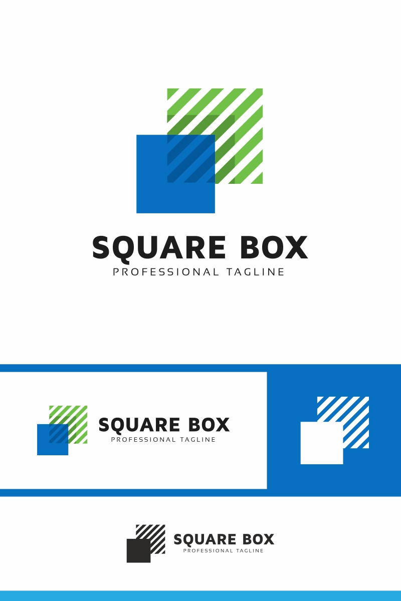 Square Box Invest Logo Template