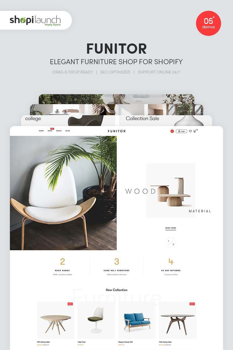 Funitor - Elegant furniture shop for Shopify Theme
