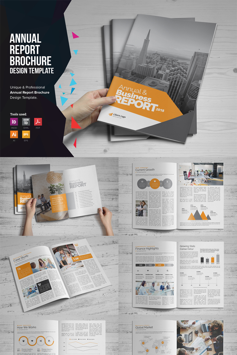 Helen - Annual Report Brochure Design Template