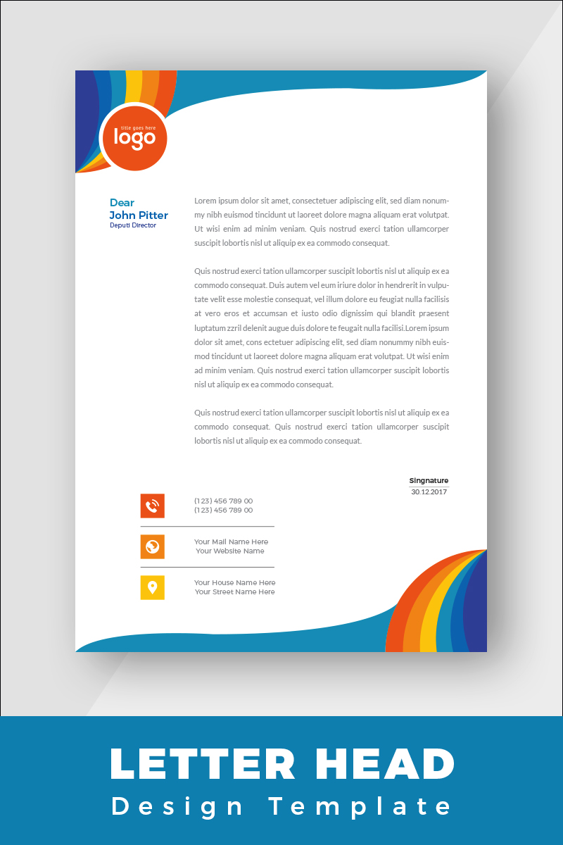 Abstract  Letterhead - Corporate Identity Template