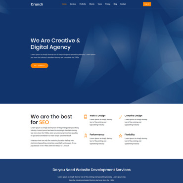 Agency Bootstrap Landing Page Templates 86402
