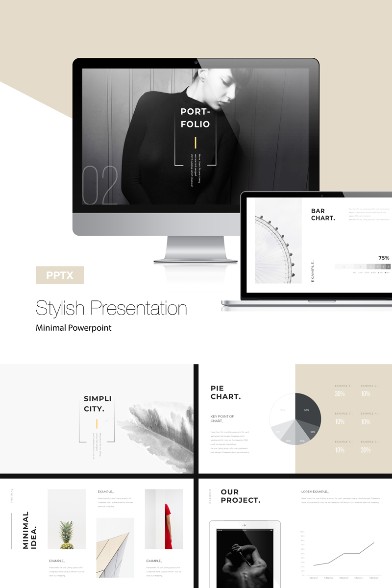 Stylish Minimal PowerPoint template