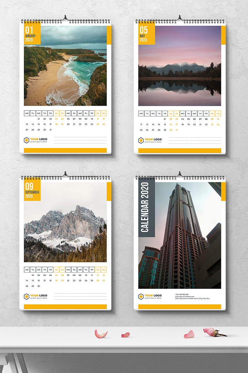 Wall Calendar 2020 With Square Photo Planner