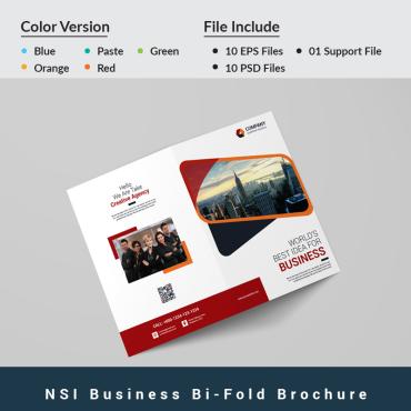 Agency Bi-fold Corporate Identity 86526