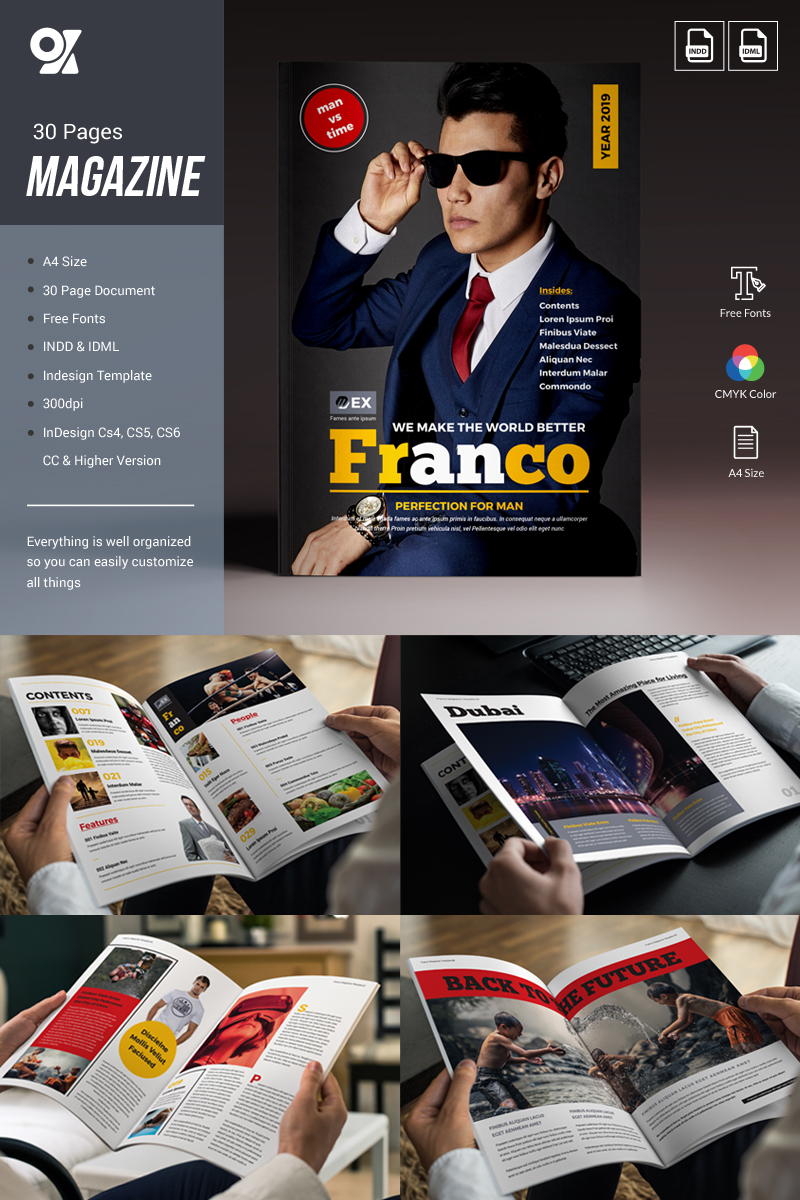 Franco Creative Magazine Design - Corporate Identity Template