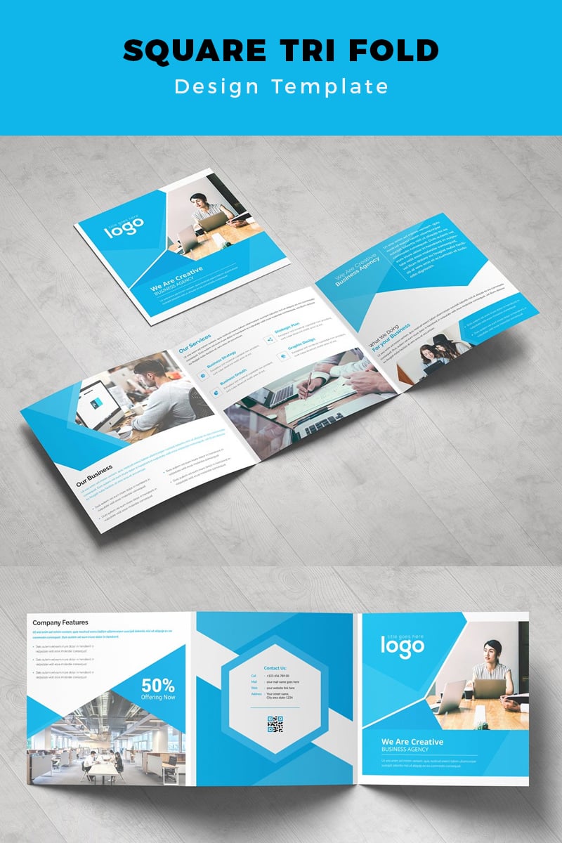 Agranel Square Tri fold Brochure - Corporate Identity Template