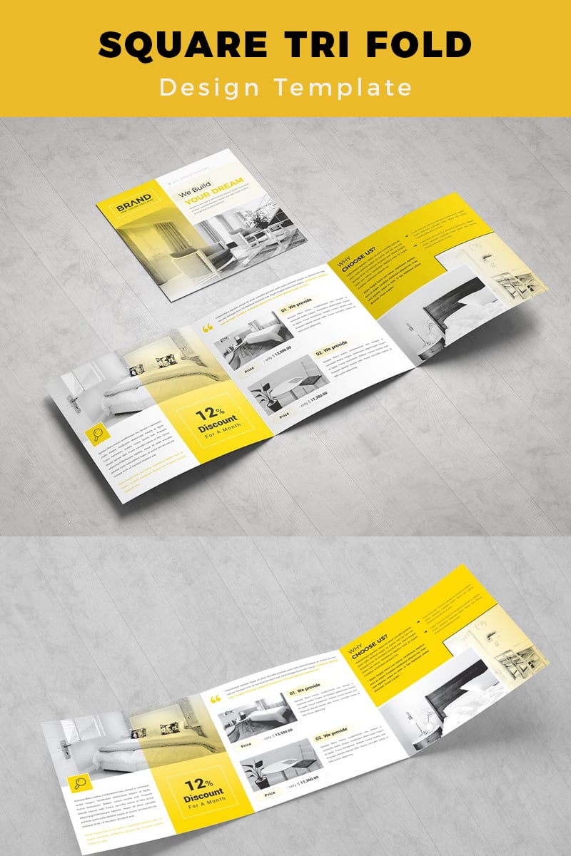 Ramsele Medical Square Trifold Brochure - Corporate Identity Template