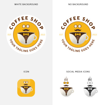 Coffee Shop Logo Templates 86603