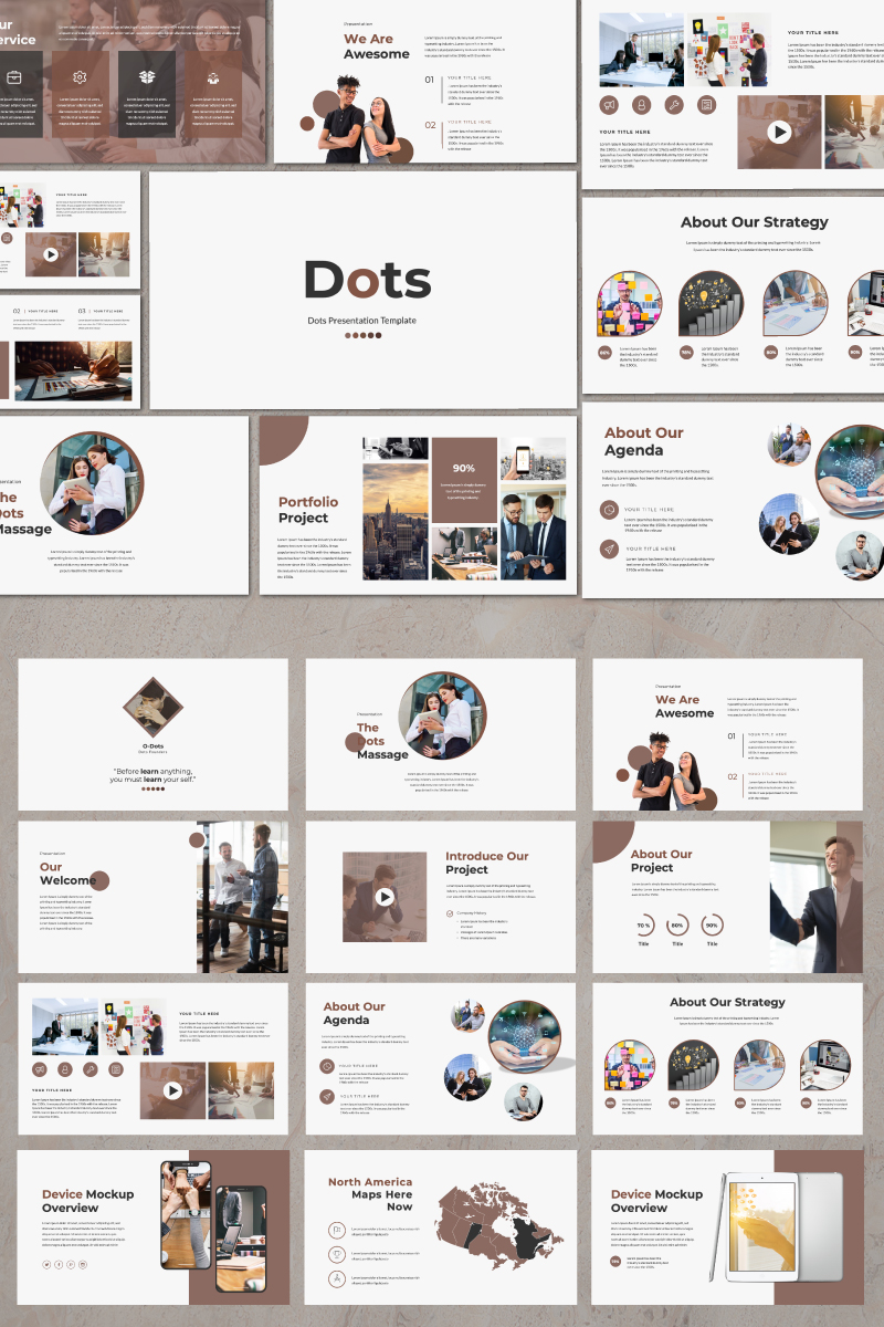 Dots Creative Template Google Slides