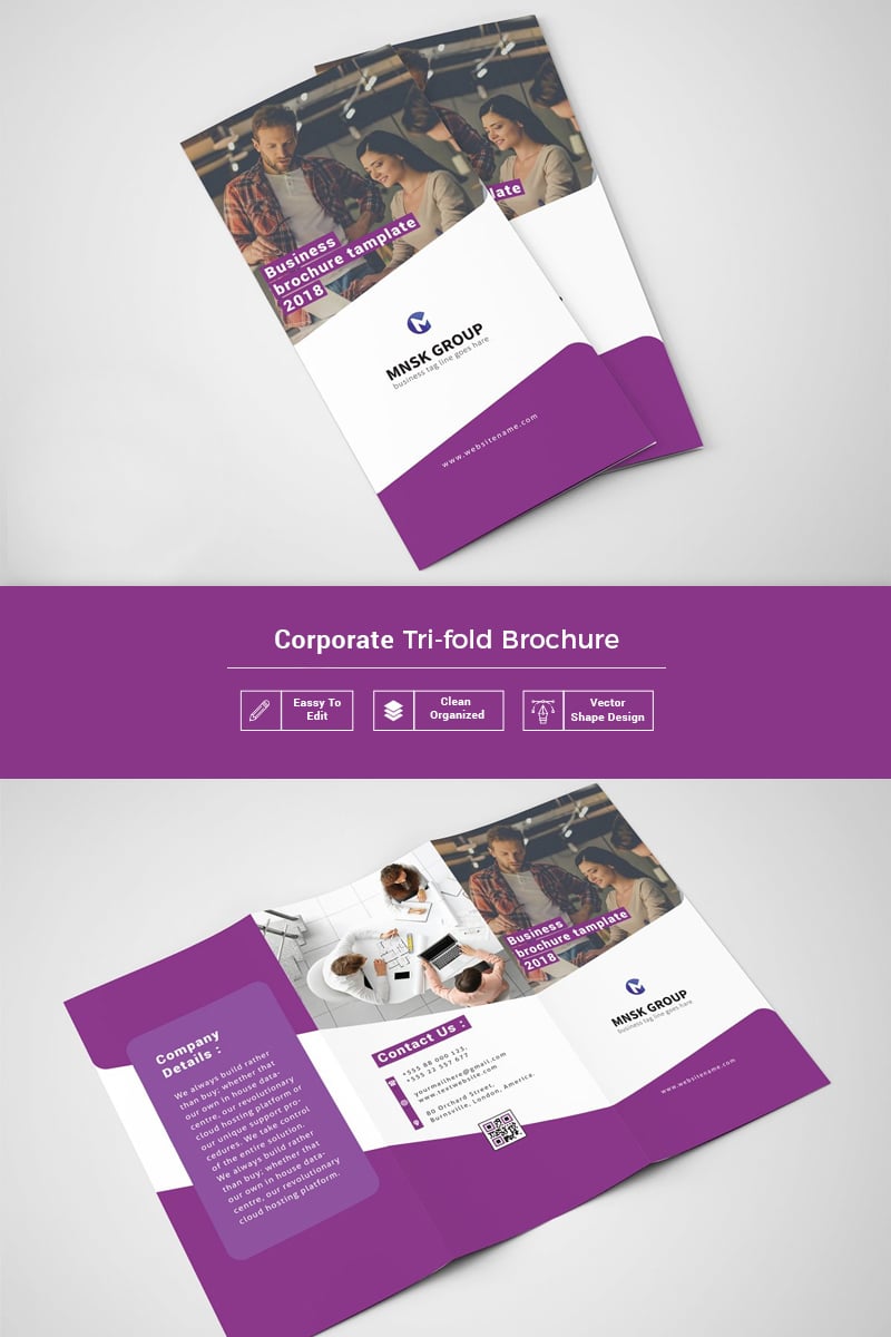 Rauna  Trifold Brochure - Corporate Identity Template