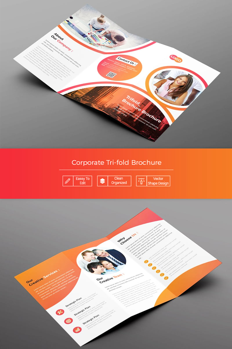 Madona Trifold Brochure - Corporate Identity Template