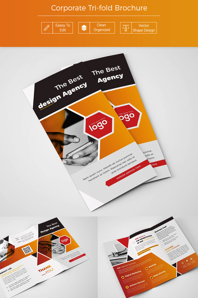 Mirador abstract Tri-fold Brochure - Corporate Identity Template