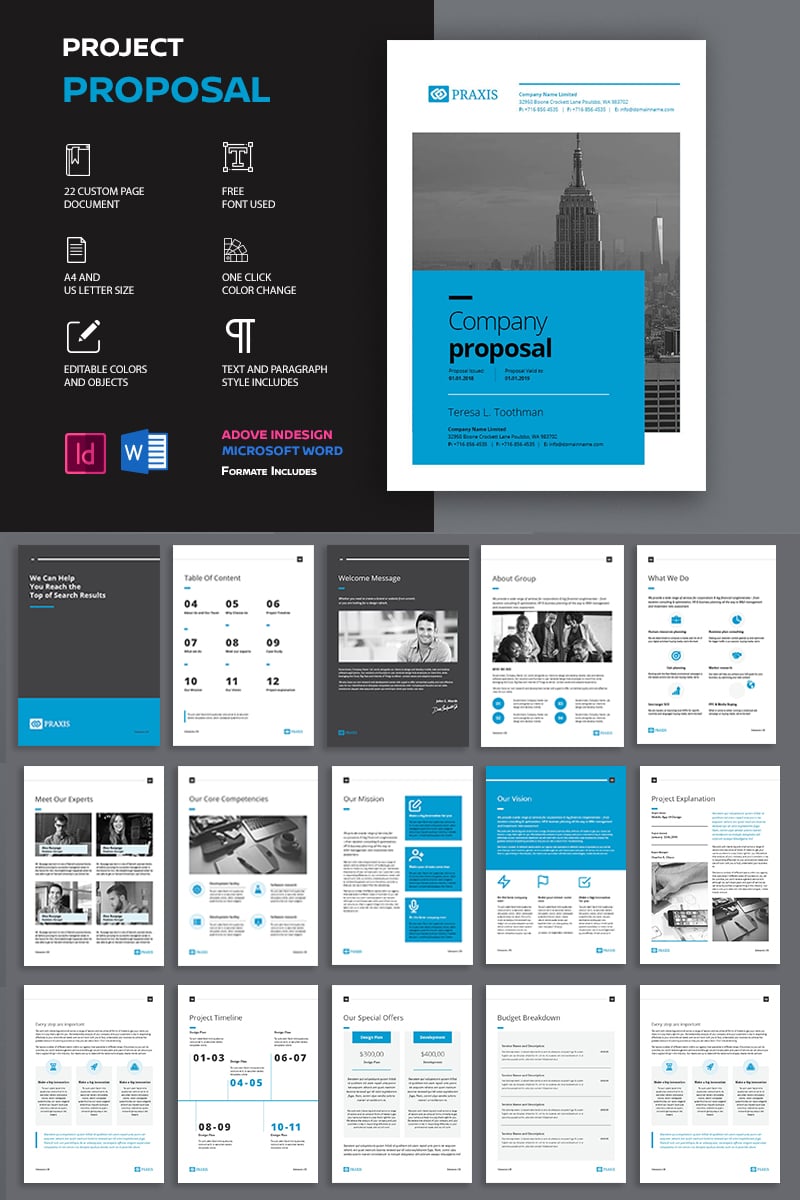 Project Proposal - - Corporate Identity Template