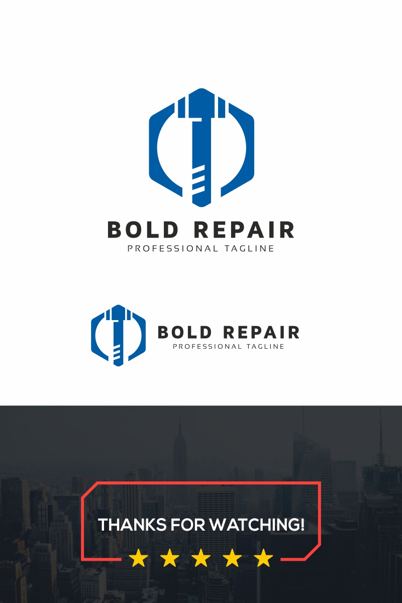 Screw Repair Logo Template