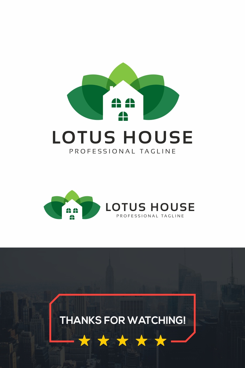 Lotus House Logo Template