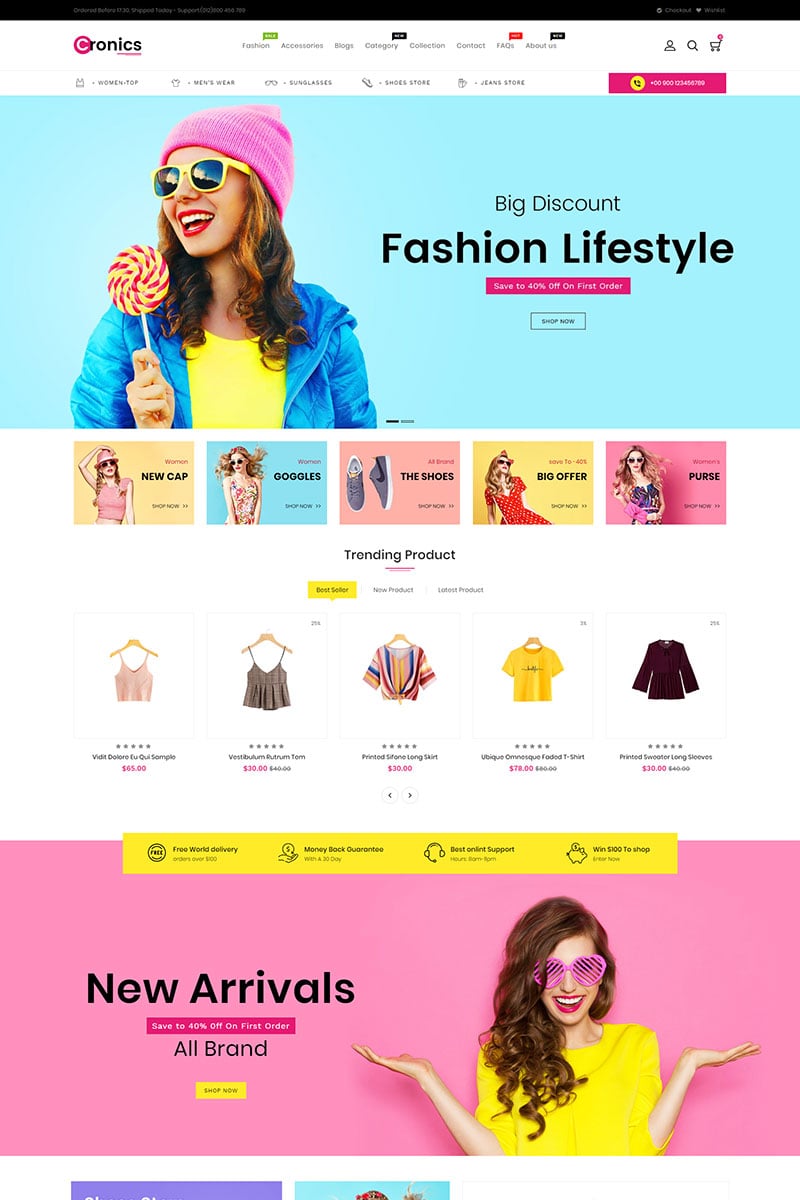 Cronics Multipurpose Store Shopify Theme