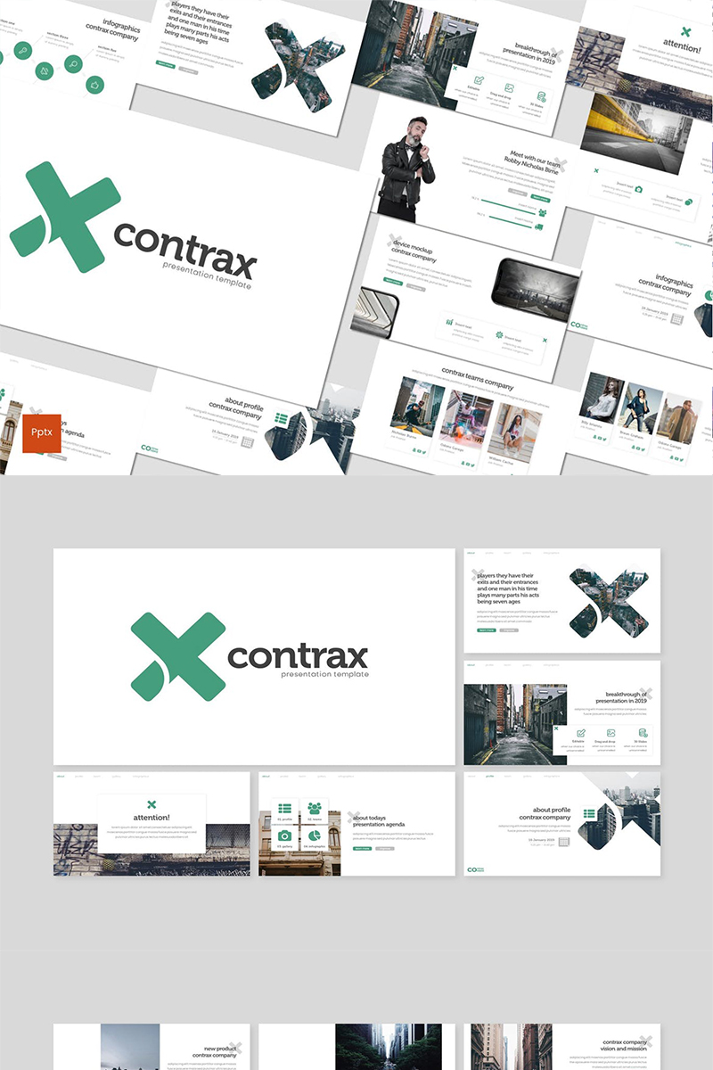 Contrax PowerPoint template