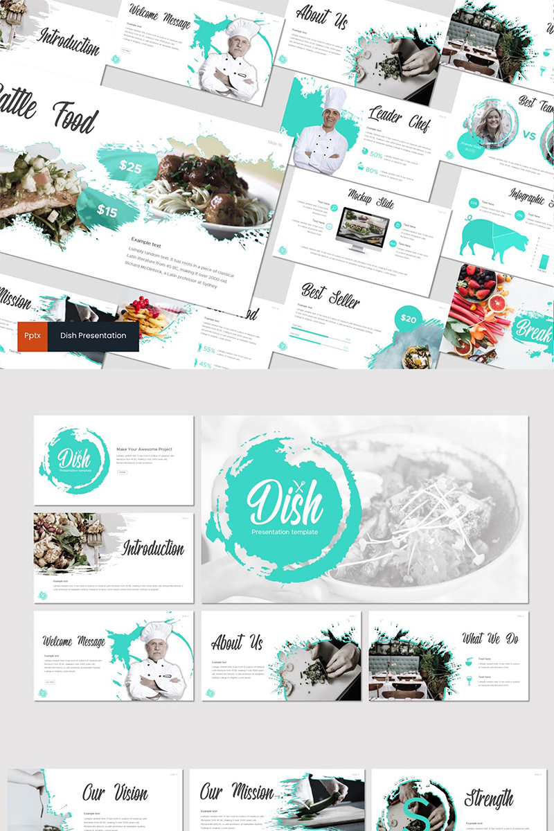Dish PowerPoint template