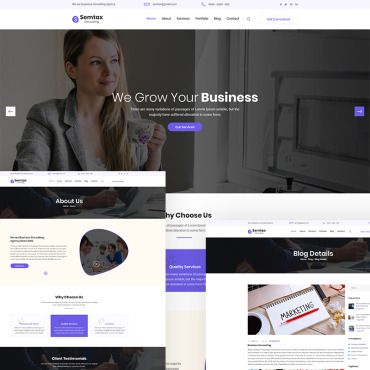Agency Consultant PSD Templates 86865