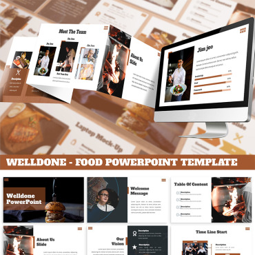 Bbq Restaurant PowerPoint Templates 86906