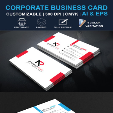 Card Templte Corporate Identity 86939