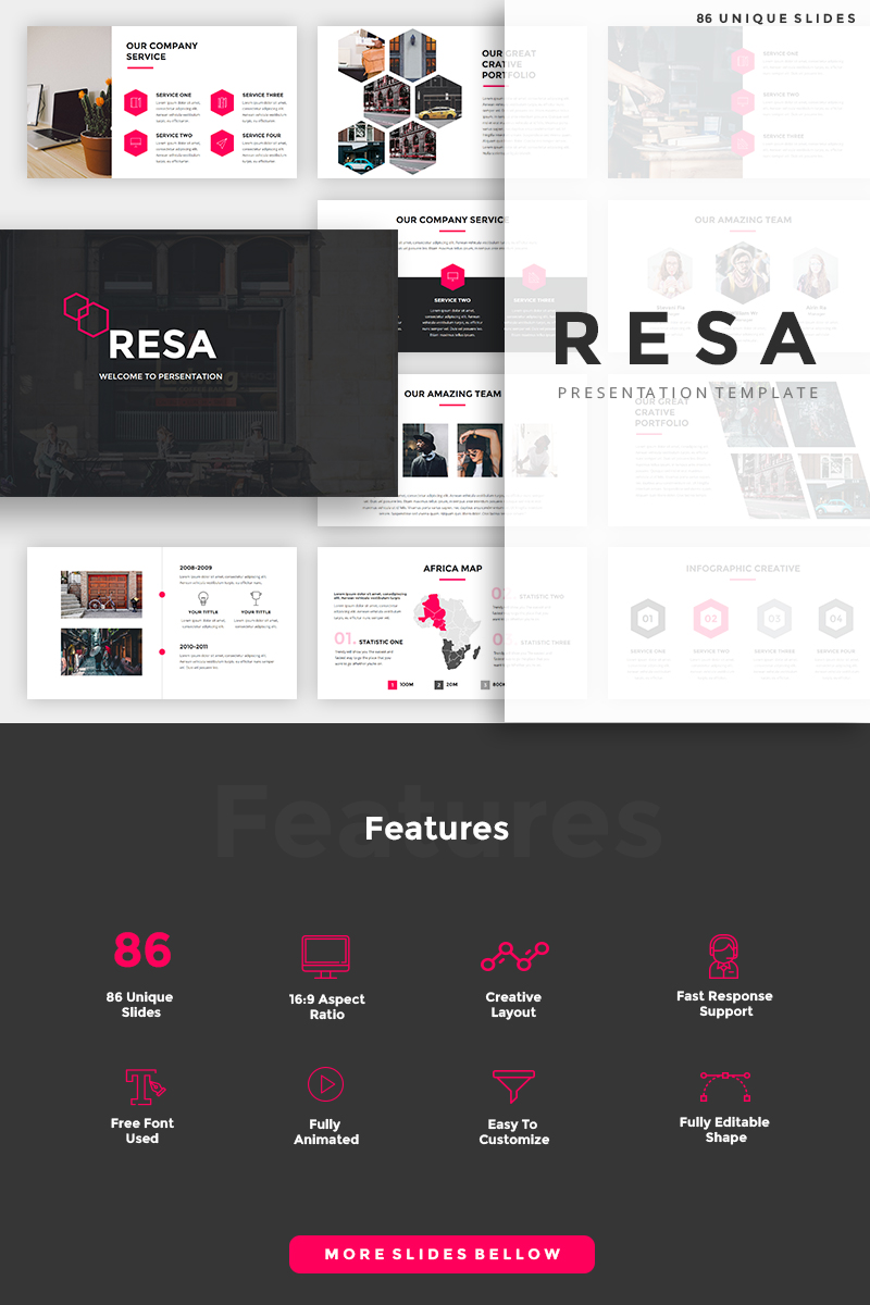 Resa Creative PowerPoint template