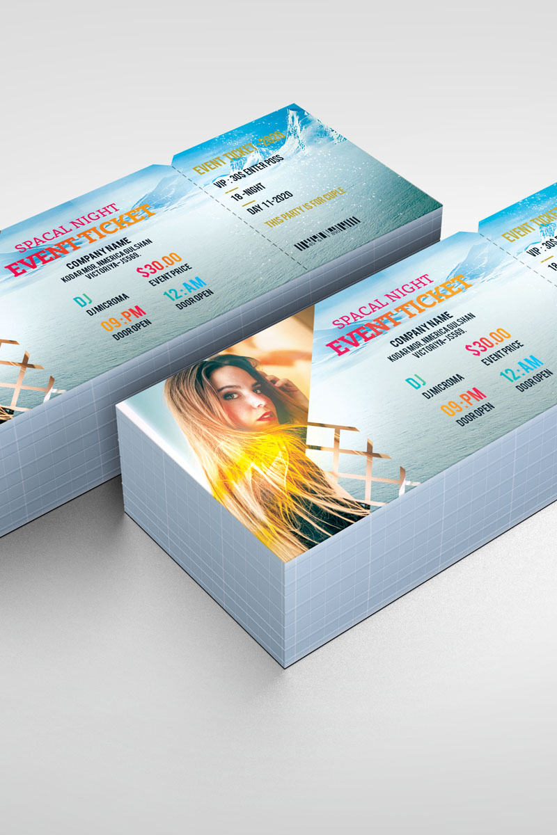 Mix - Spacal Night Event Ticket - Corporate Identity Template