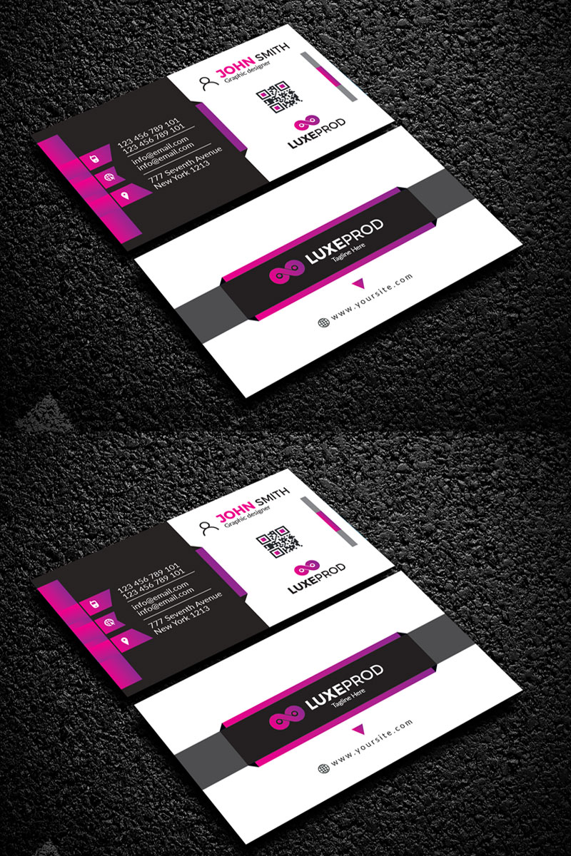 John Smith Professional business card - Corporate Identity Template