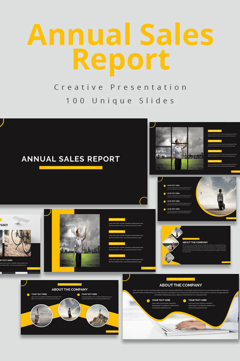 Annual Sales Report Google Slides