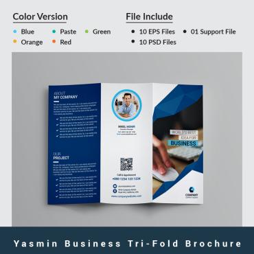 Blue Brochure Corporate Identity 87045