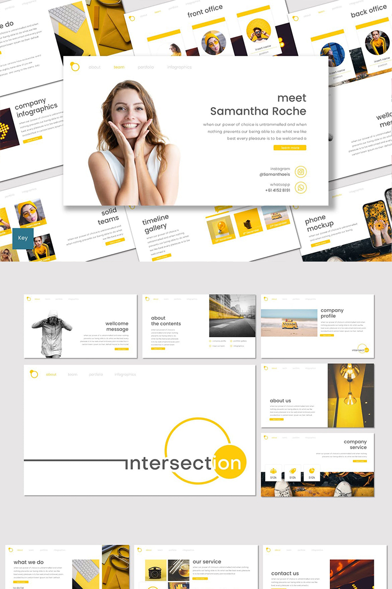 Intersection - Keynote template