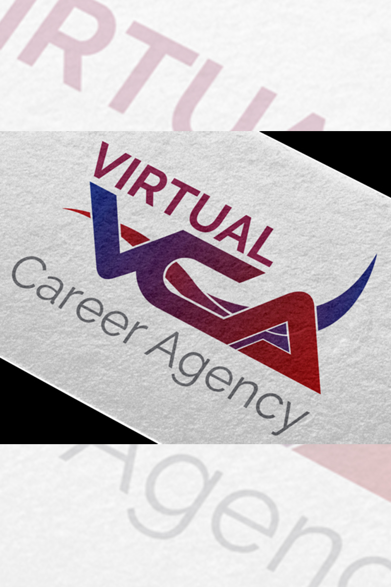 Virtual Career Agency Logo Template