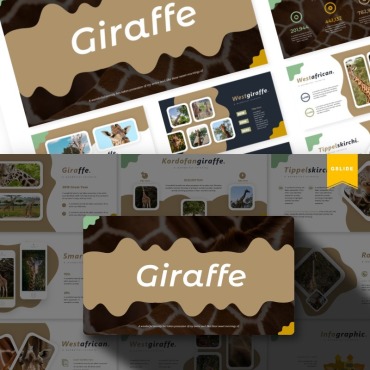 Giraffe Wildlife Google Slides 87157