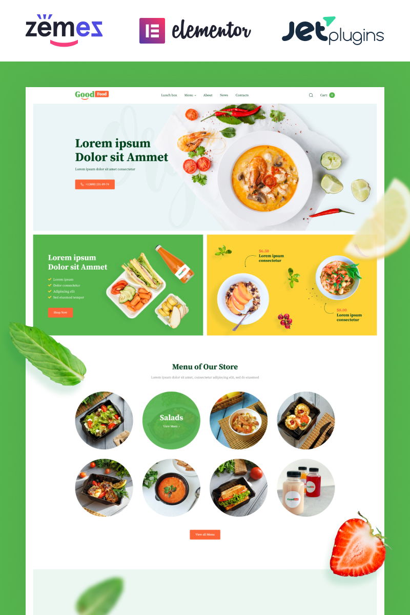GoodFood - Stylish Organic Food Template WooCommerce Theme