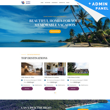 Holiday Rental Landing Page Templates 87250