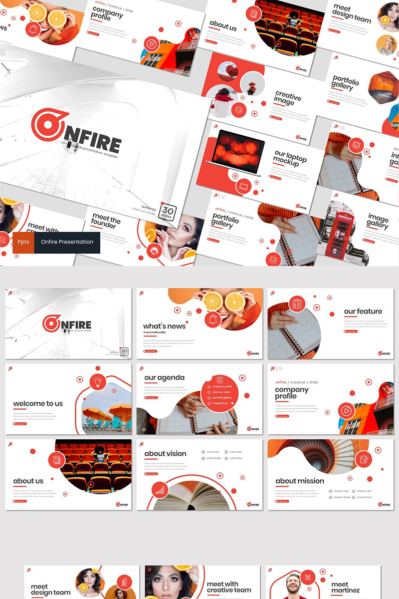 Onfire PowerPoint template