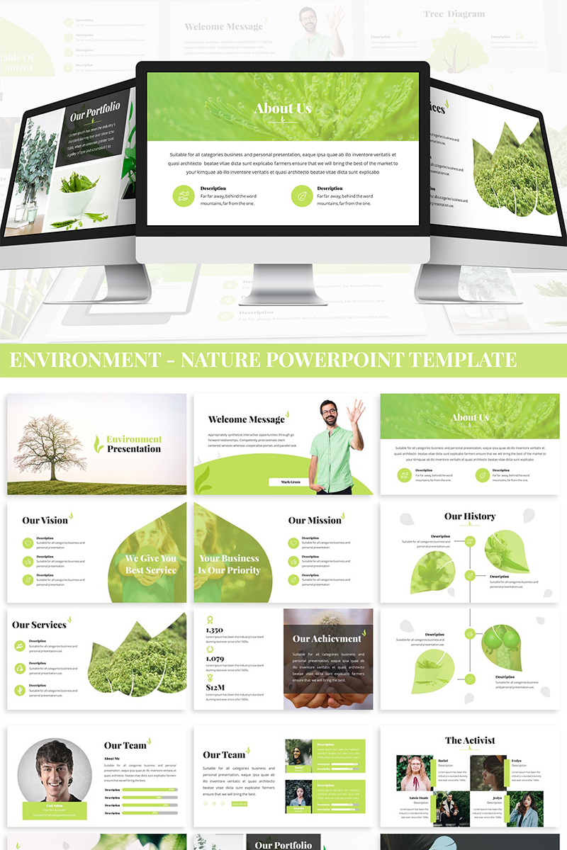 Environment - Nature PowerPoint template