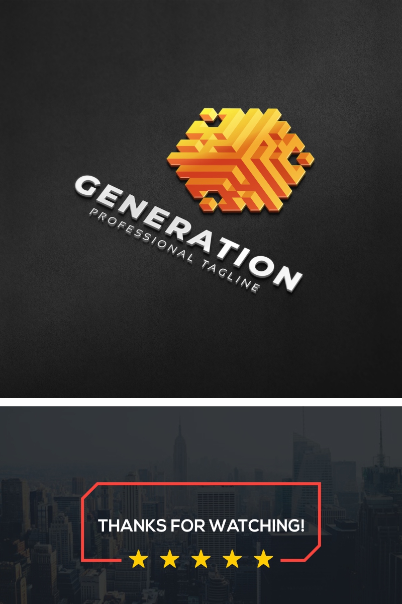 Generation 3D Logo Template