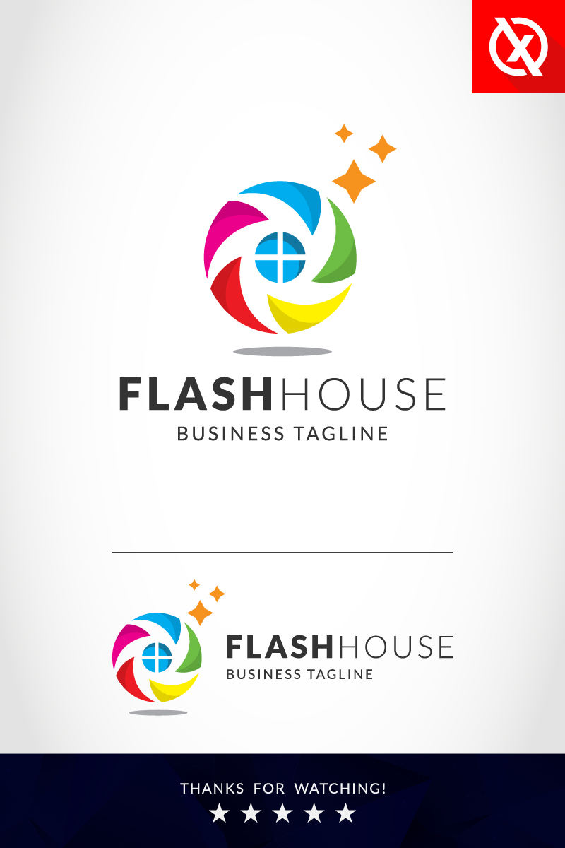 Flash House Photography Logo Design